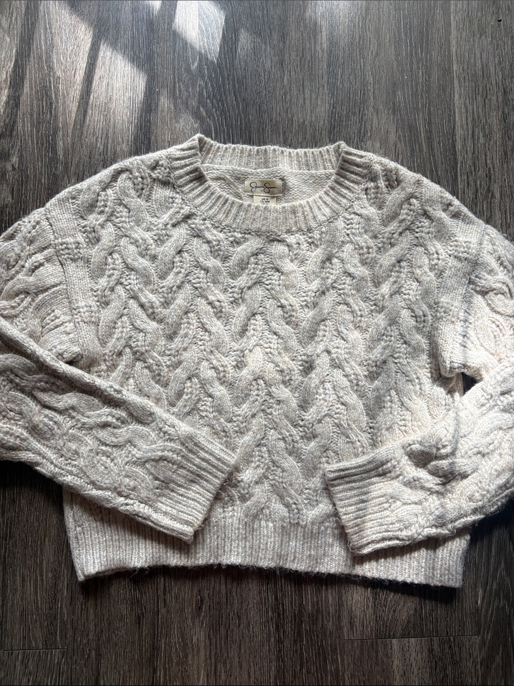 Super Soft Cable Knit Crewneck Sweater